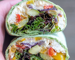 Veggie Wrap with Hummus