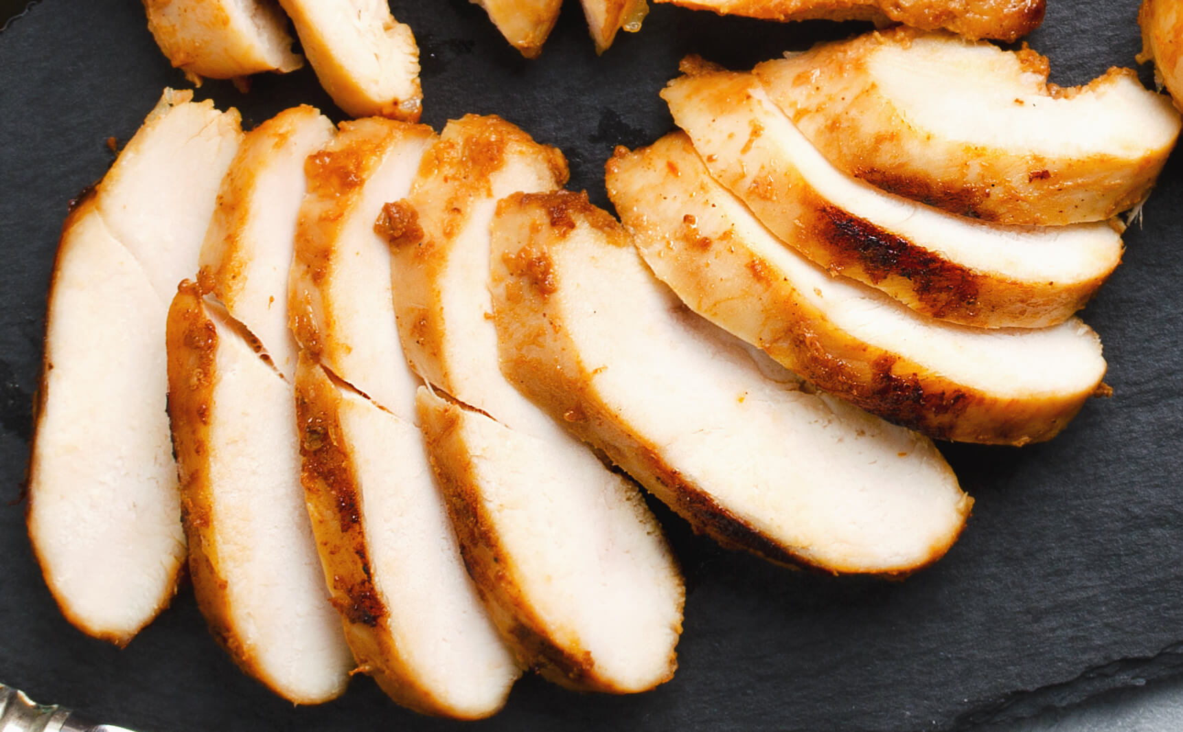 slices of grilled chicken breast